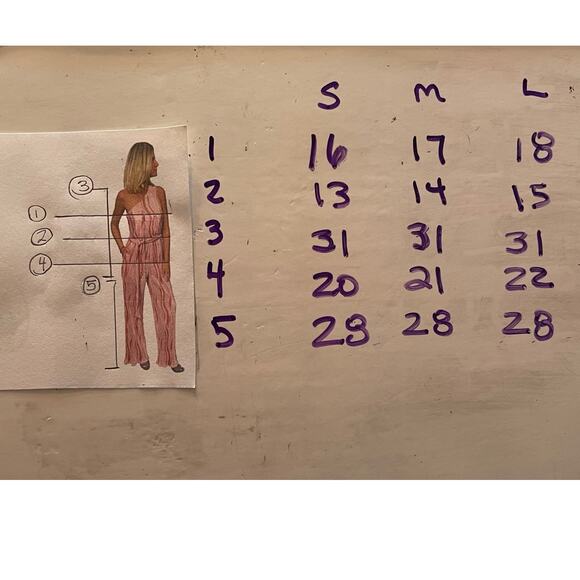 NWOT - She + Sky Abstract Pleated Jumpsuit - Picture 7 of 7